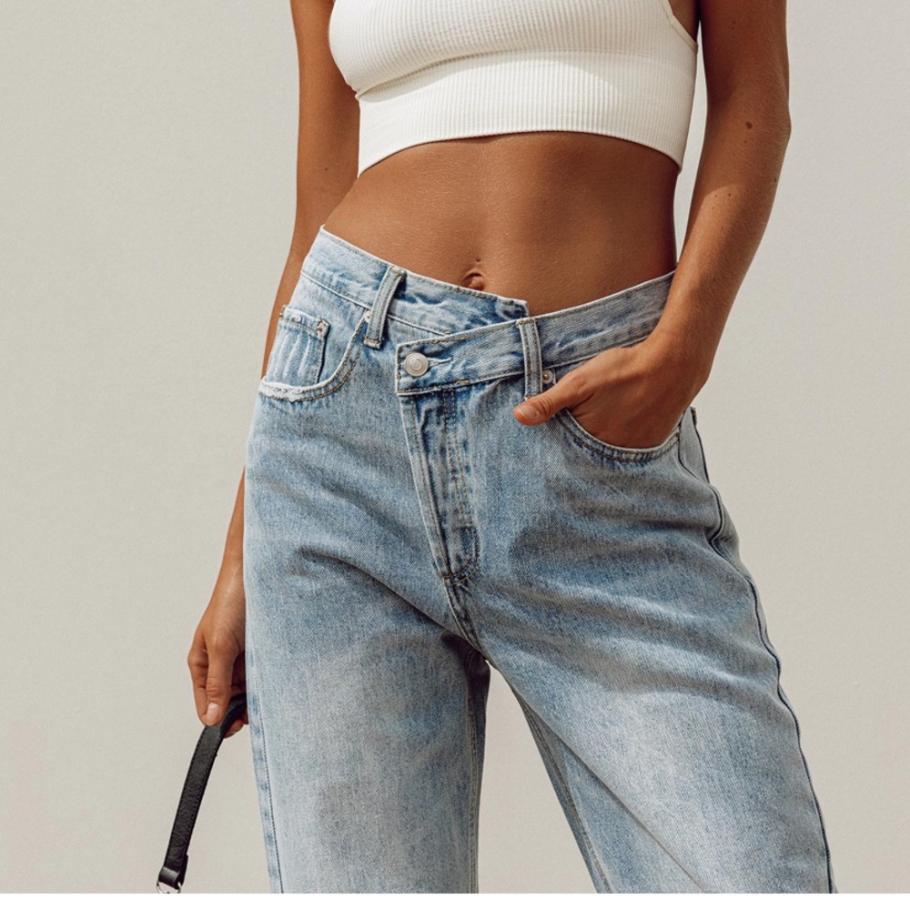 Brand New Princess Polly Asymmetrical Jeans